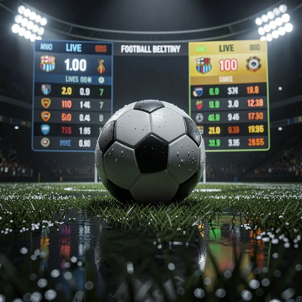 XE666 football betting page banner featuring a soccer ball on wet grass under dramatic stadium lights with glowing live odds graphics in a premium dark sports atmosphere XE666 football betting page banner featuring a soccer ball on wet grass under dramatic stadium lights with glowing live odds graphics in a premium dark sports atmosphere